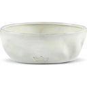 Ceramic Bowl in Crinkled Look, Large, Set of 2 - White