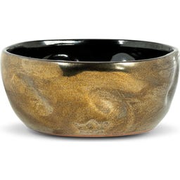 Middelgrote Keramische Kom in een Gekreukelde Look, Set van 2 - 