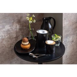 Dutchdeluxes Keramikbecher in Knitteroptik 300 ml - Black matt