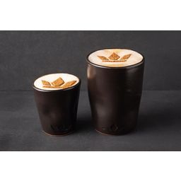 Dutchdeluxes Tazzina in Ceramica Increspata da 130 ml - Black Matt