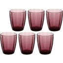 Rose & Tulipani Amami - Wasserglas, 6er-Set - Red Purple