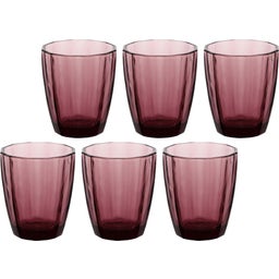 Rose & Tulipani Amami - Wasserglas, 6er-Set - Red Purple