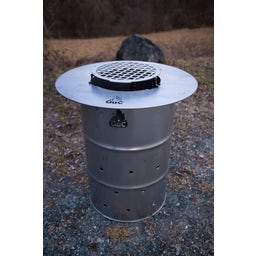 GuC Fire Barrel XL - 80 cm Set: Barrel, Grill Plate-Plancha 80 cm, Grill Plate-Plancha Attachment 80 cm, Dutch Oven Insert