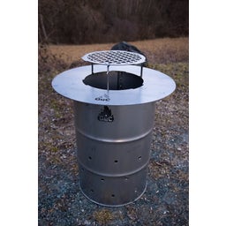 GuC Fire Barrel XL - 80 cm Set: Barrel, Grill Plate-Plancha 80 cm, Grill Plate-Plancha Attachment 80 cm, Dutch Oven Insert