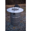 GuC Fire Barrel XL - 80 cm Set: Barrel, Grill Plate-Plancha 80 cm, Grill Plate-Plancha Attachment 80 cm, Dutch Oven Insert