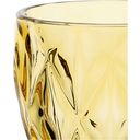Rose & Tulipani Diamond - Stem Glass, Set of 6 - Amber