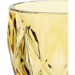Rose & Tulipani Diamond - Stem Glass, Set of 6 - Amber