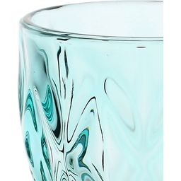 Rose & Tulipani Diamond - Stem Glass, Set of 6 - Turquoise