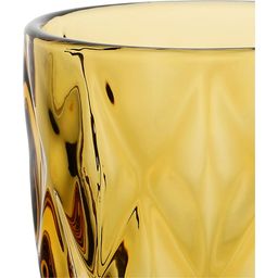 Rose & Tulipani Diamond - Water Glass, Set of 6 - Amber