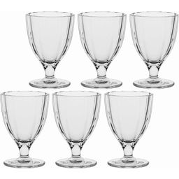 Rose & Tulipani Amami - Stielglas, 6er-Set - Transparent