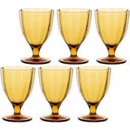 Rose & Tulipani Amami - Stem Glass, set of 6 - Amber