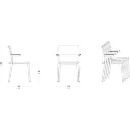 Lafuma ORON Dining Chair with Armrests