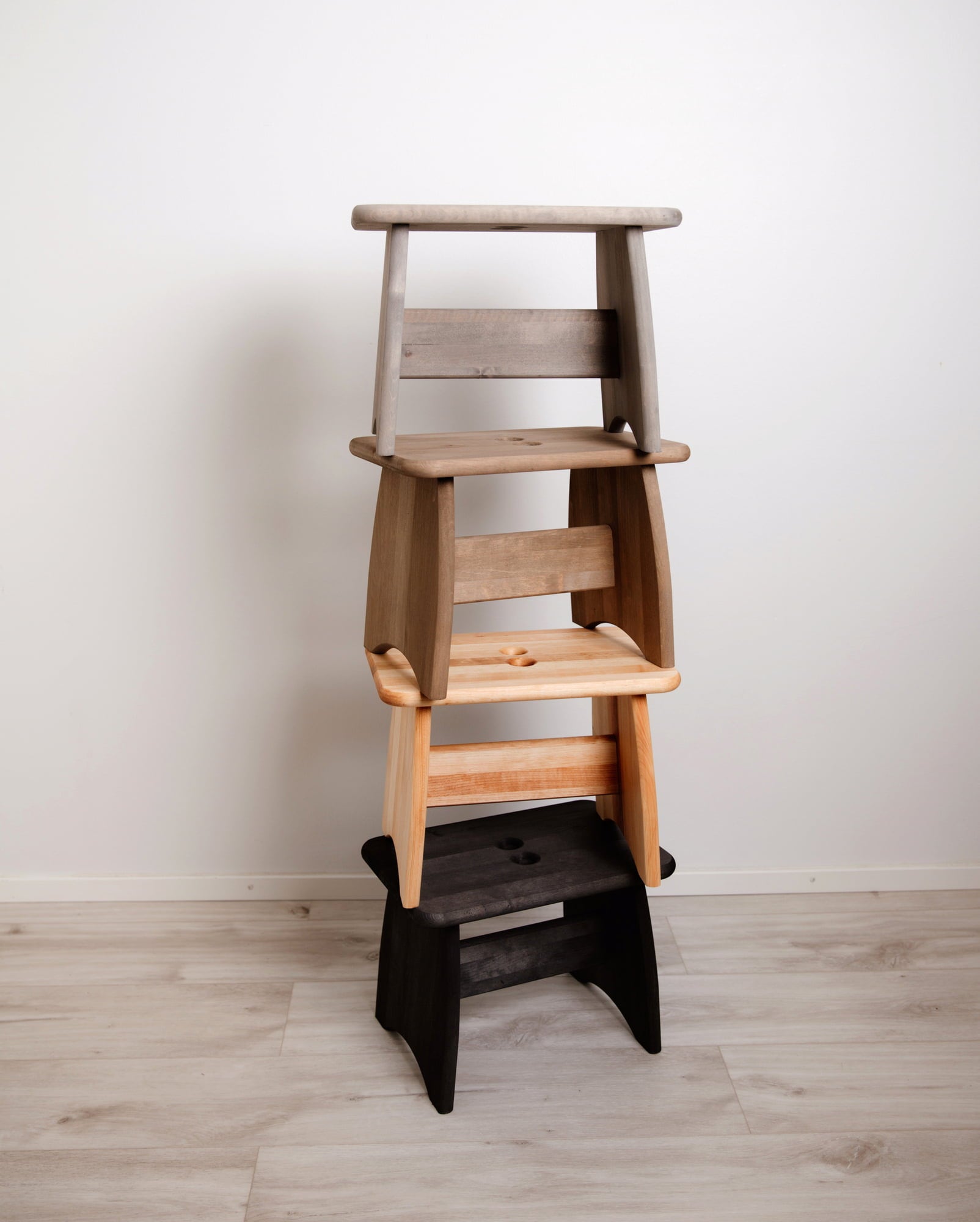 Ecofurn PALLI Stool - Alder - Natural Oiled