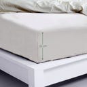 Bambaw Cozy Bamboo Fitted Sheet 160 x 200 cm - Grey