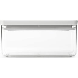 Stapelbare Vorratsdosen eckig, Tasty+, light grey - 1,5 L