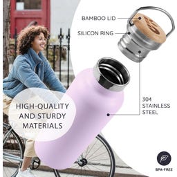 Bambaw Thermosflasche aus Edelstahl 500 ml - Lavender Haze