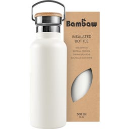 Bambaw Thermosflasche aus Edelstahl 500 ml - Polar White