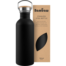 Bambaw Botella de Acero Inoxidable 750 ml - Jet Black