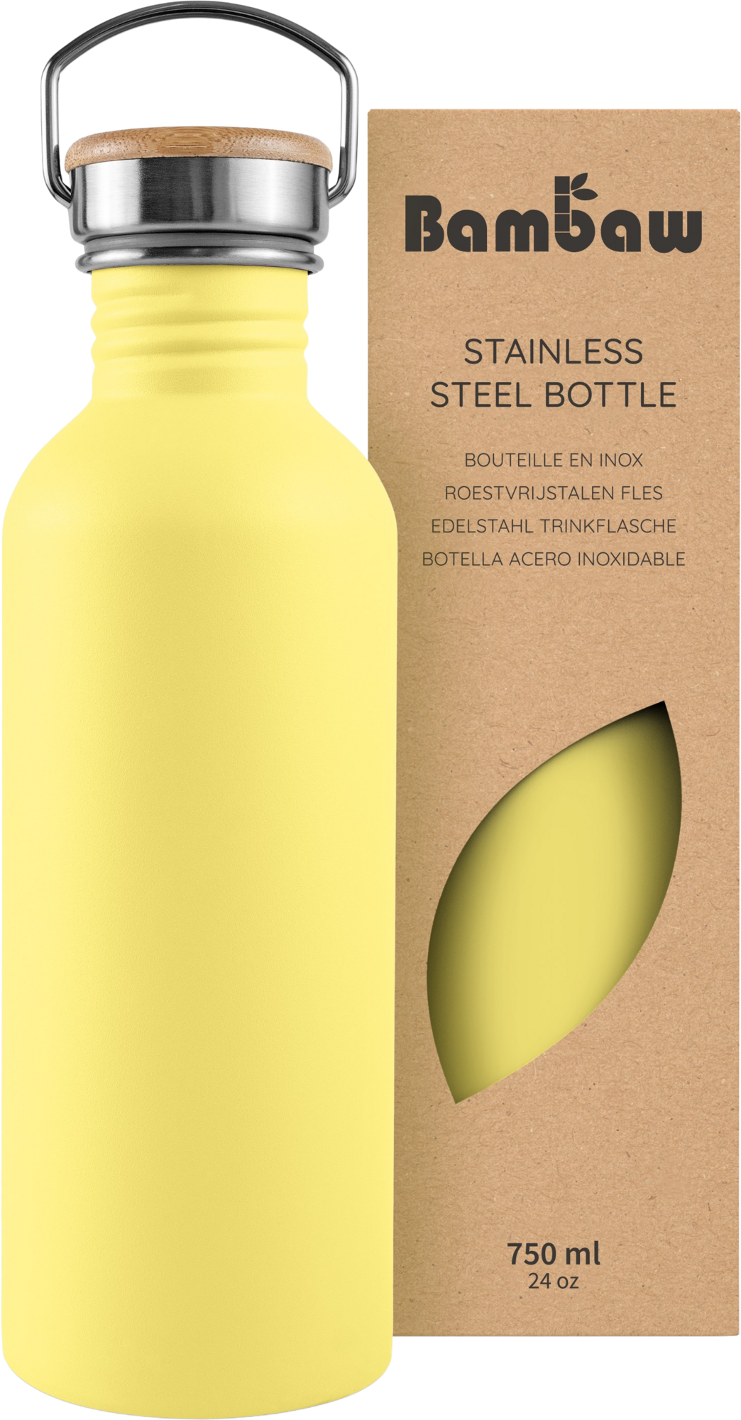 Rostfri Flaska 750 ml, Yellow Beam