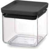 Tasty+ Stackable Square Storage Containers, Dark Grey