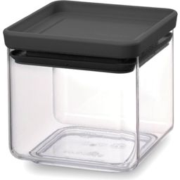Tasty+ Stackable Square Storage Containers, Dark Grey