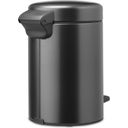 Brabantia Newicon Pedal Bin 3 L with Plastic Liner - Confident Grey