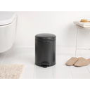 Cubo con Pedal Newicon, 5 Litros, Cubo Interior de Plástico - Confident Grey