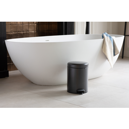 Cubo con Pedal Newicon, 5 Litros, Cubo Interior de Plástico - Confident Grey