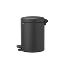 Brabantia Newicon Pedal Bin 5 L with Plastic Liner - Mineral Infinite Grey