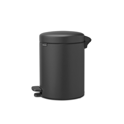 Brabantia Newicon Pedal Bin 5 L with Plastic Liner - Mineral Infinite Grey