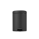 Brabantia Newicon Pedal Bin 5 L with Plastic Liner - Mineral Infinite Grey