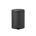 Brabantia Newicon Pedal Bin 5 L with Plastic Liner - Mineral Infinite Grey