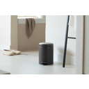 Brabantia Newicon Pedal Bin 5 L with Plastic Liner - Mineral Infinite Grey