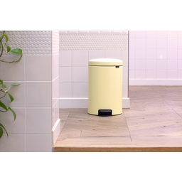 NewIcon - Pattumiera a Pedale 20 L con Inserto in Plastica - Mellow Yellow