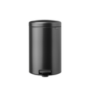 Newicon 20 L Pedal Bin with a Plastic Liner - Confident Grey