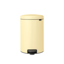 NewIcon - Pattumiera a Pedale 20 L con Inserto in Plastica - Mellow Yellow