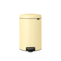 NewIcon - Pattumiera a Pedale 20 L con Inserto in Plastica - Mellow Yellow