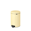 NewIcon - Pattumiera a Pedale 20 L con Inserto in Plastica - Mellow Yellow