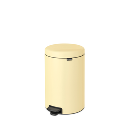 NewIcon - Pattumiera a Pedale 20 L con Inserto in Plastica - Mellow Yellow