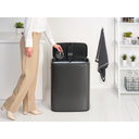 Bo Touch Bin 2 x 30 L with 2 Plastic Inserts - Confident Grey