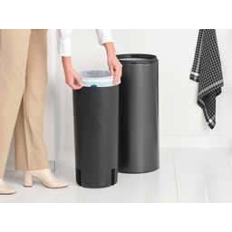 Brabantia Touch Bin New 30 L with a Plastic Liner - Confident Grey