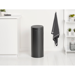 Brabantia Touch Bin New 30 L with a Plastic Liner - Confident Grey