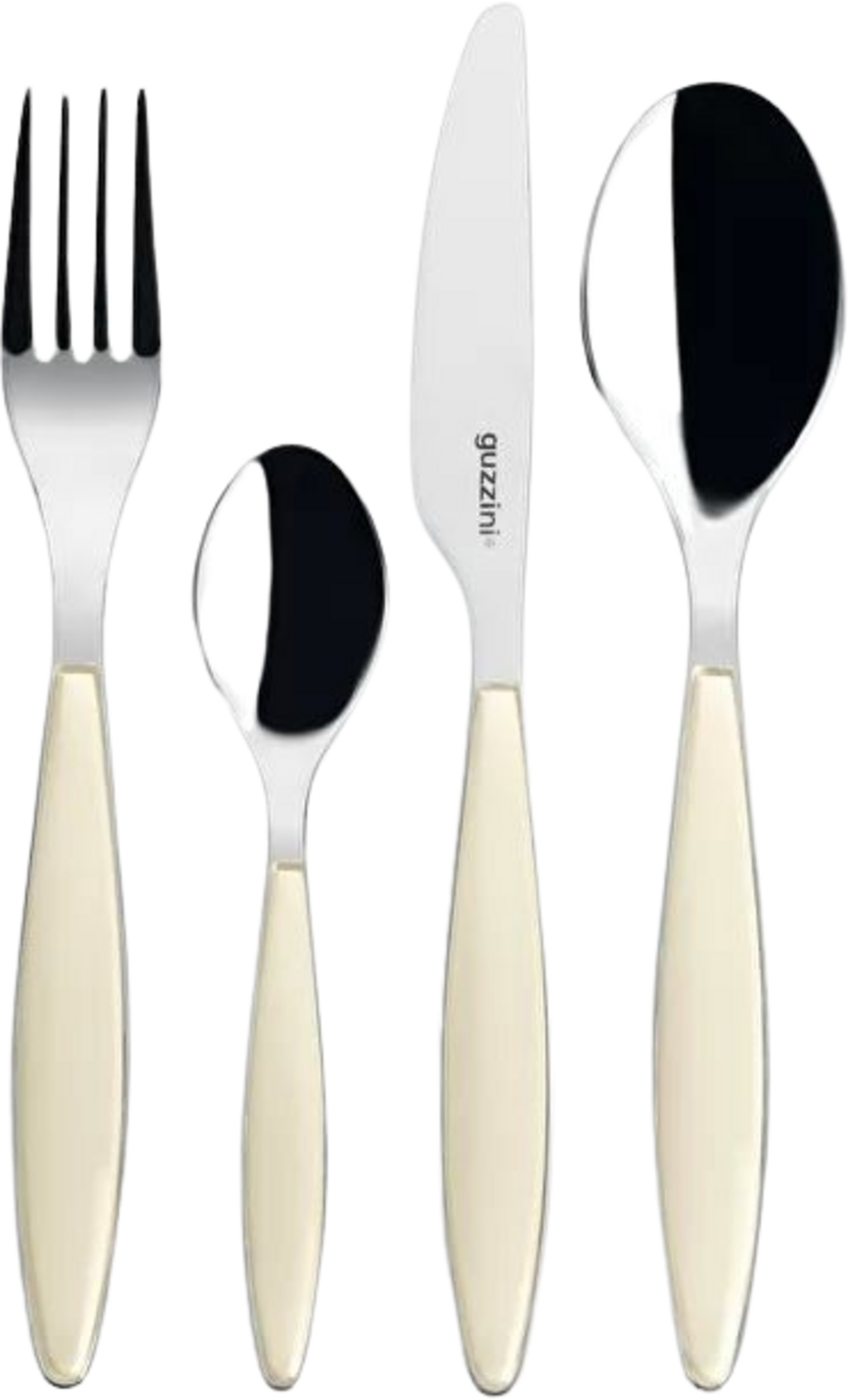 guzzini Besteckset FEELING, 24-teilig - Creme