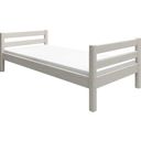 CLASSIC postelja z letvenim dnom, 90x200 cm - belo glazura_B-zaloga (poškodovani izdelek)