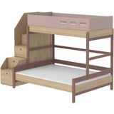 POPSICLE Familienbett mit Treppe, 140x200 + 90x200