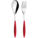 guzzini FEELING Serving Cutlery - Clear Red