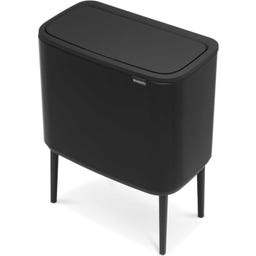 Bo Touch Bin 3x11 Litre with 3 Plastic Liners - Matt Black