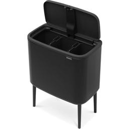 Bo Touch Bin 3x11 Litre with 3 Plastic Liners - Matt Black