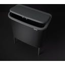 Bo Touch Bin 3x11 Litre with 3 Plastic Liners - Matt Black