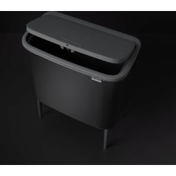 Bo Touch Bin 3x11 Litre with 3 Plastic Liners - Matt Black